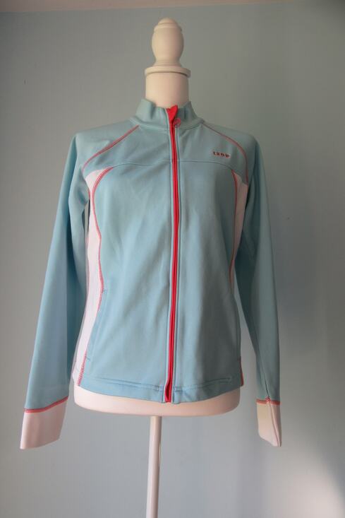 Izod Jackets & Blazers - IZOD Movement Women's Full Zip Jacket Blue Tennis Golf Track Long Sleeve Medium